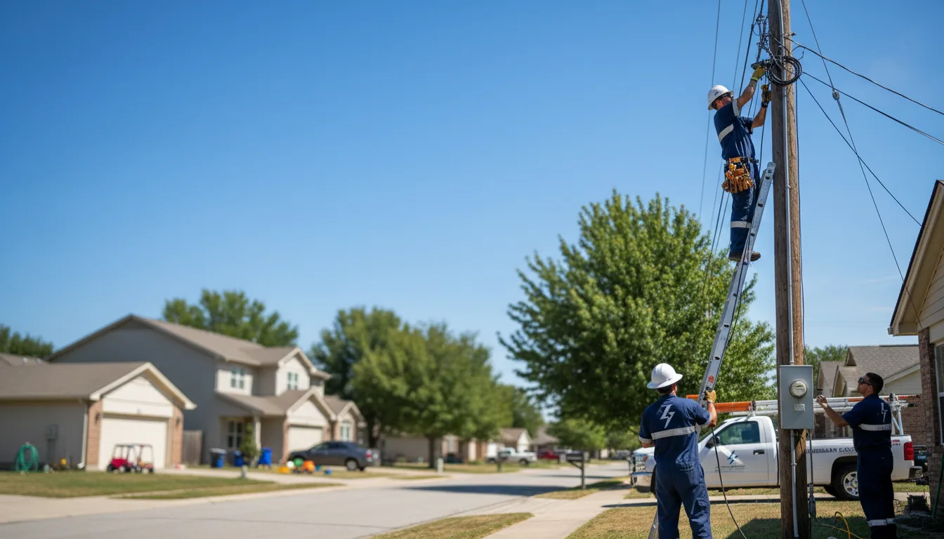 Residential electrician providing installation services in Holcomb, MS
